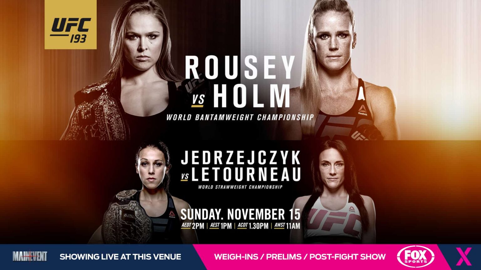 Holly Holm spars with fan, scaring UFC193 ahead of Ronda 