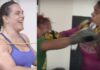 This Giant Woman Totally Dwarfs Cris Cyborg In The Boxing Ring