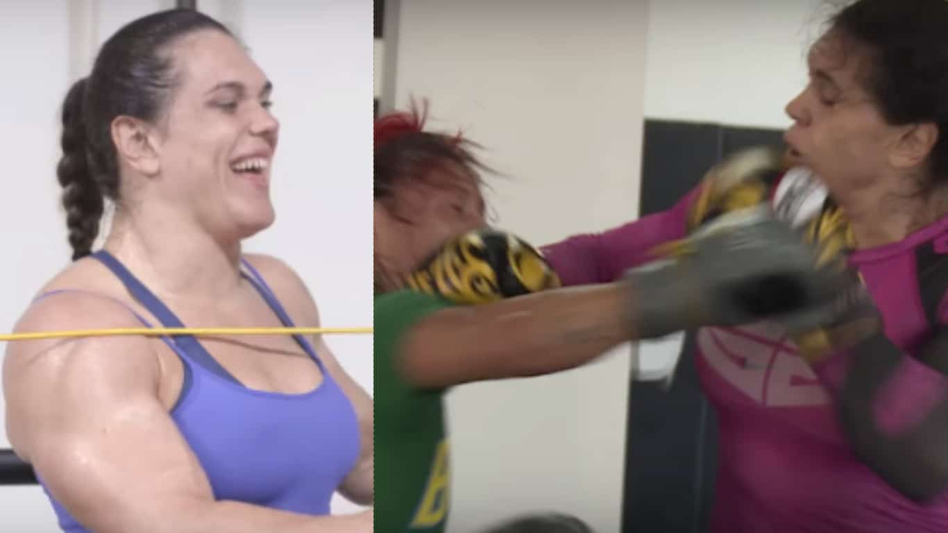 This Giant Woman Totally Dwarfs Cris Cyborg In The Boxing Ri