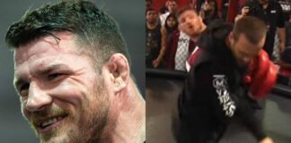 Video: Michael Bisping Blasts His Coach With Spinning Kick To The Face