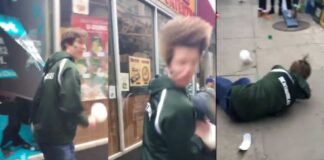 Drunk Bully Smashes Through Glass Window But He Picked On A Gangster