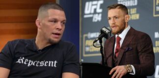 Microphones Catch Nate Diaz Talking About Conor McGregor During Ad Break