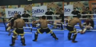 Muay Thai Legend Knocks Out Sparring Partner By Accident