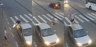 Watch: Russian Terminator Wrecks Car With Bare Feet After Being Shot