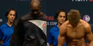 Busted! Girl Can’t Help Staring At UFC Fighters During Weigh-Ins