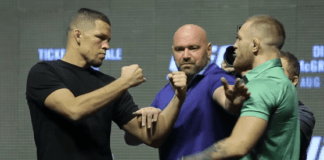 UFC 202: Nate Diaz vs. Conor McGregor Staredown Video