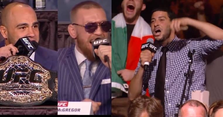 WATCH: Angry Conor McGregor Fan Abuses Eddie Alvarez