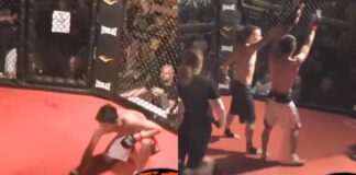 Winner Taps Out In MMA Fight During Incredible Sporting Moment