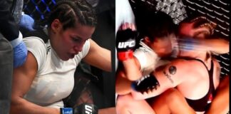 WATCH: UFC Fighter Punches Herself In The Face Four Times