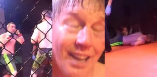 WATCH: 53-Year Old Jumps Out Of The Crowd To Fight 21-Year Old