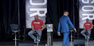 WATCH: Dana White Enjoying Conor McGregor’s Speech a Bit Too Much…