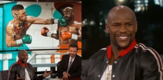 WATCH: Floyd Mayweather Reacts to Seeing Himself KO’d by McGregor