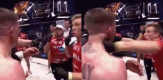 WATCH: UFC Veteran Punched in The Face By Opponent’s Cornerman