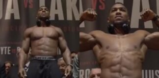 WATCH: Anthony Joshua is Absolutely MASSIVE For First WBA Defense