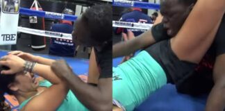 WATCH: Mayweather Choked Out by 135-Pound Female MMA Fighter