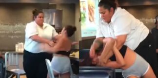 WATCH: Huge McDonald’s Worker Puts Brutal Beating On Loudmouth Customer