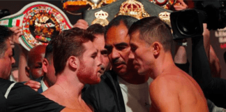 WATCH: Canelo v GGG Staredown Turns Into Major Scuffle