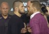 WATCH: Khabib vs McGregor Faceoff and Press Conference Highlights