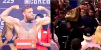 WATCH: Khabib Fan Batters McGregor Fan at UFC 229 Weigh Ins
