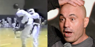 WATCH: Joe Rogan Lands Spinning Back Kick KO in Archive Footage