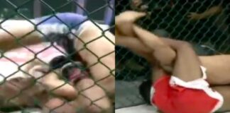 WATCH: MMA Fighter Uses Legs to Lock Super Rare Submission