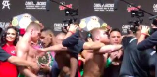 WATCH: Canelo Alvarez Gets Physical at Tense Staredown