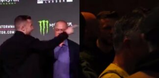 WATCH: James Gallagher Goes Full Fake Conor in Press Conference Scuffle