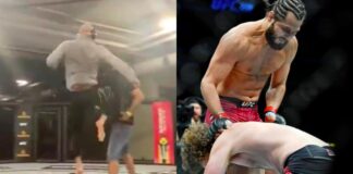 WATCH: Jorge Masvidal Trains THAT Flying Knee Before Fight