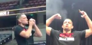 WATCH: Nate Diaz Sparks Up at UFC Open Workouts