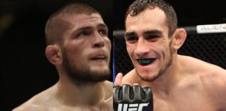 PIC: Khabib Signs Contract for Tony Ferguson Fight
