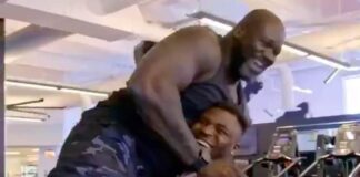 WATCH: Francis Ngannou Lifts Shaq Like a Ragdoll
