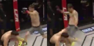 WATCH: Devastating Flying Knee KO Ends in Disqualification