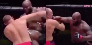 WATCH: Derrick Lewis Lands Flying Knee in Savage TKO Win
