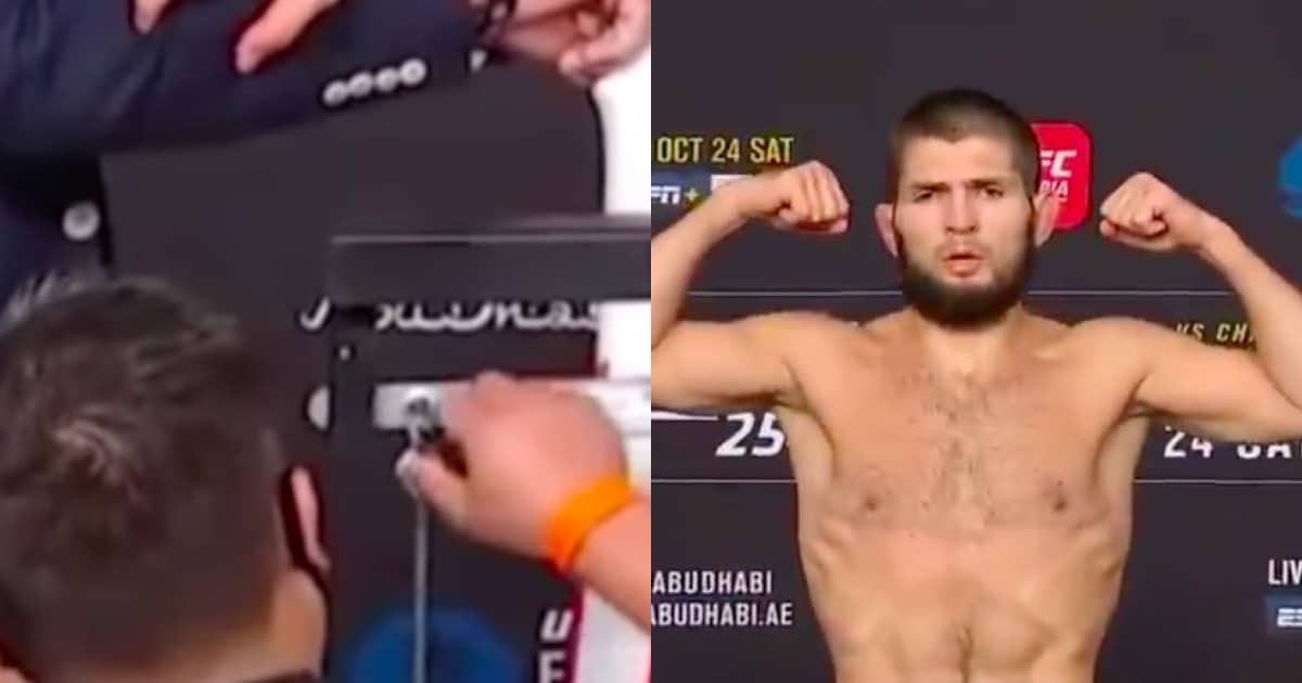 WATCH: Controversy Erupts as Khabib Appears to Miss Weight