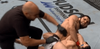 Islam Makhachev submits Dan Hooker in the FIRST